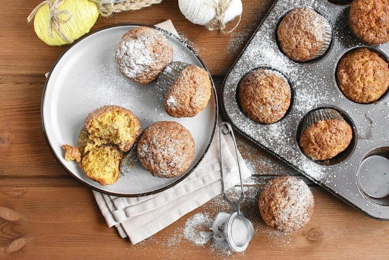 Step 9 - Soft & Moist Carrot Cake Muffins