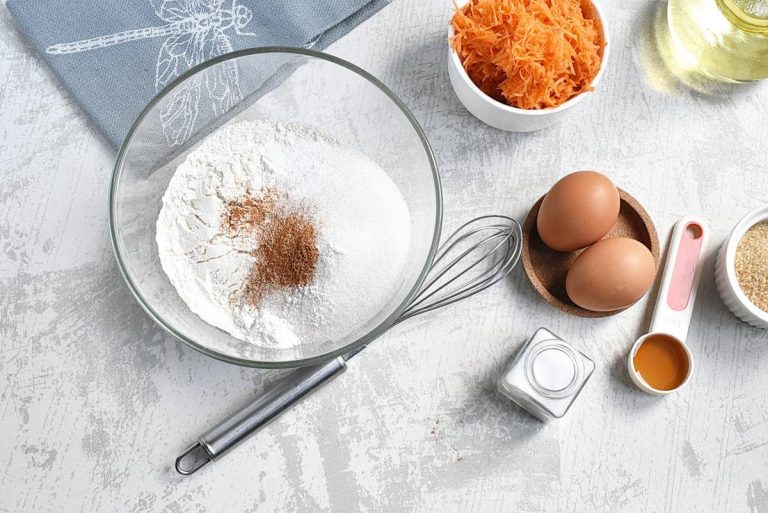 Step 2 - Soft & Moist Carrot Cake Muffins