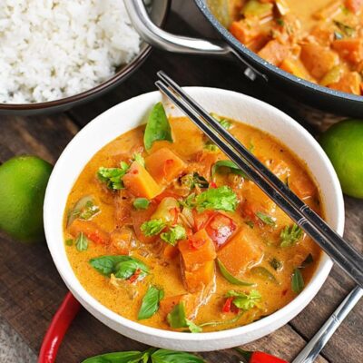 Spicy Thai Pumpkin Red Curry Recipes– Homemade Spicy Thai Pumpkin Red Curry – Easy Spicy Thai Pumpkin Red Curry