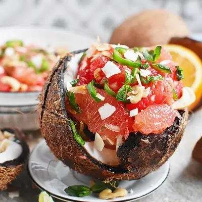 Thai Pink Grapefruit Salad Recipes– Homemade Thai Pink Grapefruit Salad – Easy Thai Pink Grapefruit Salad