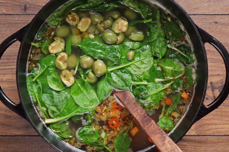 Step 8 - Vegan White Bean Soup