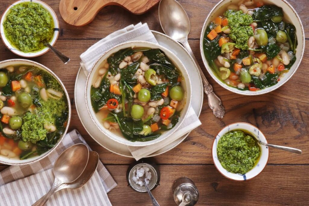How to serve Vegan White Bean Soup