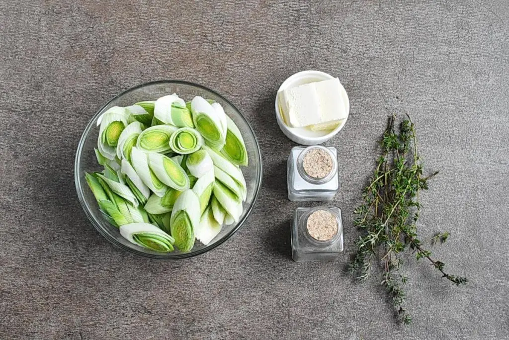 Ingredients for Buttered Leeks