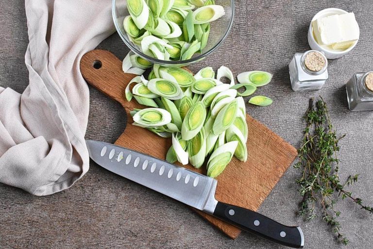 Step 1 - Buttered Leeks