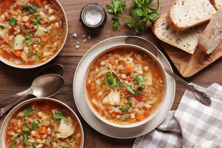 Step 5 - Cabbage and White Bean Soup