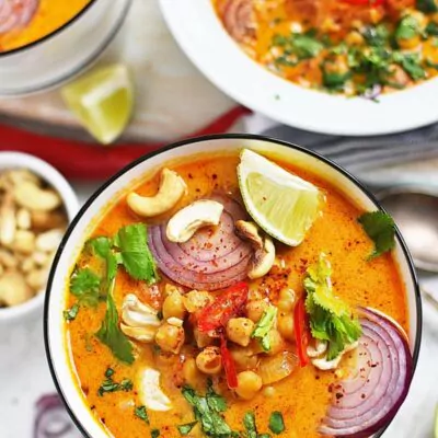 Chickpea and Tomato Coconut Curry Soup Recipes– Homemade Chickpea and Tomato Coconut Curry Soup – Easy Chickpea and Tomato Coconut Curry Soup