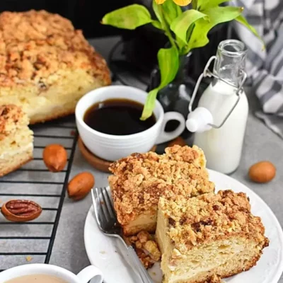 Cream Cheese Coffee Cake Recipe-Cream Cheese Coffee Cake with Cinnamon Streusel Recipe-Best Ever Coffee Cake Recipe