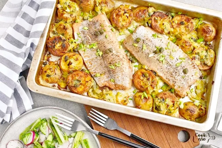 Step 10 - Sheet-Pan Creamy Salmon, Leeks and Potatoes