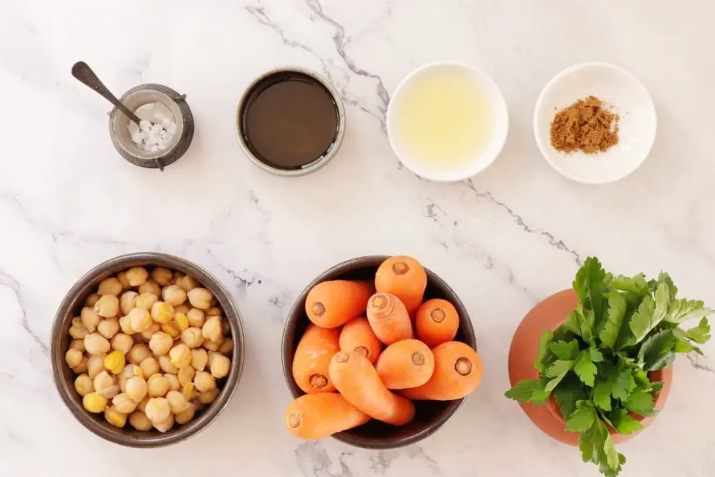 Ingredients for Easter Hummus Pots