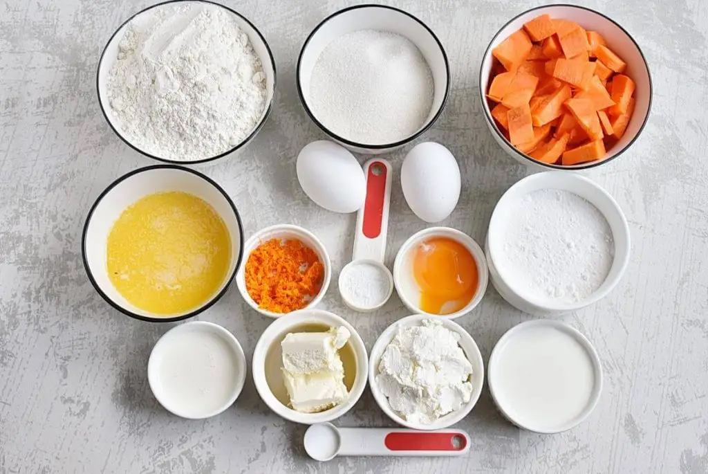 Ingredients for Easy Italian Carrot Cake