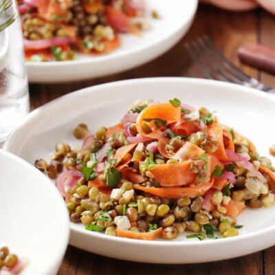 Mung Bean Salad Recipe-Easy Mung Bean Salad-Mung Bean Salad Indian Style