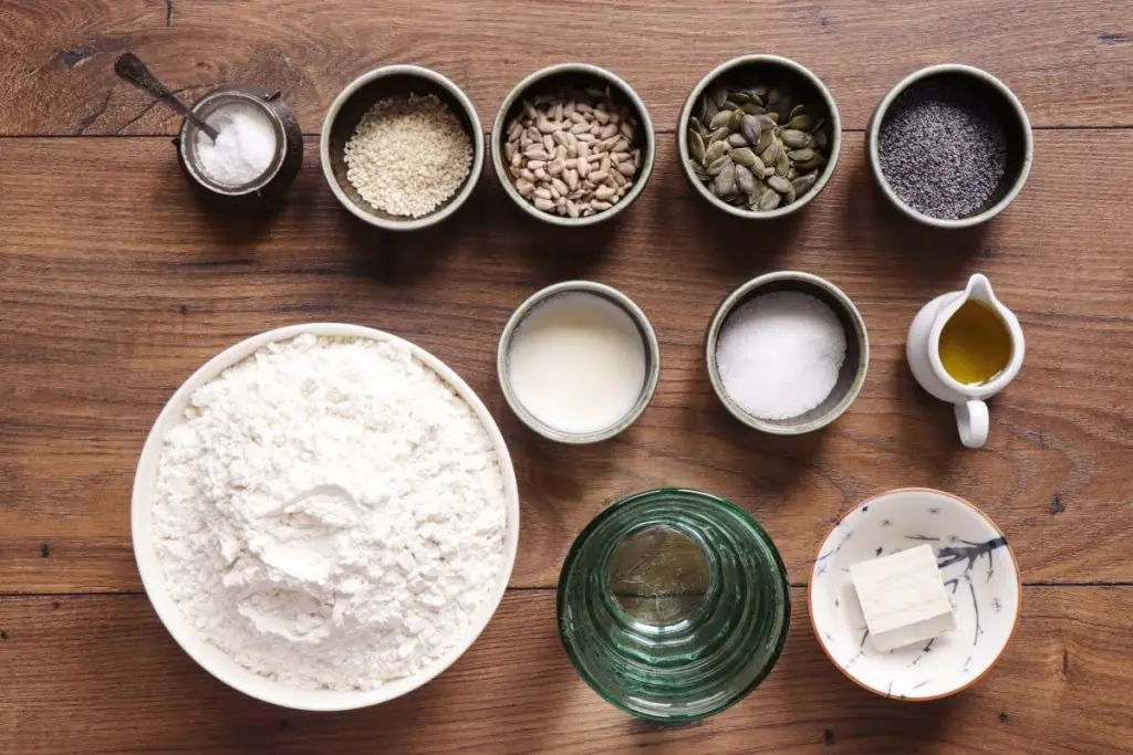Ingredients for Vegan Homemade Bagels