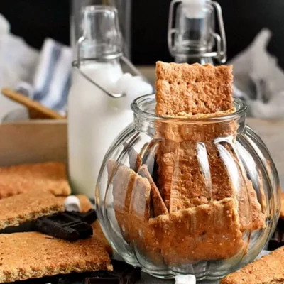 100 Whole Wheat Graham Crackers Recipe-or Pie Crust Recipe-Homemade Whole Wheat Graham Crackers