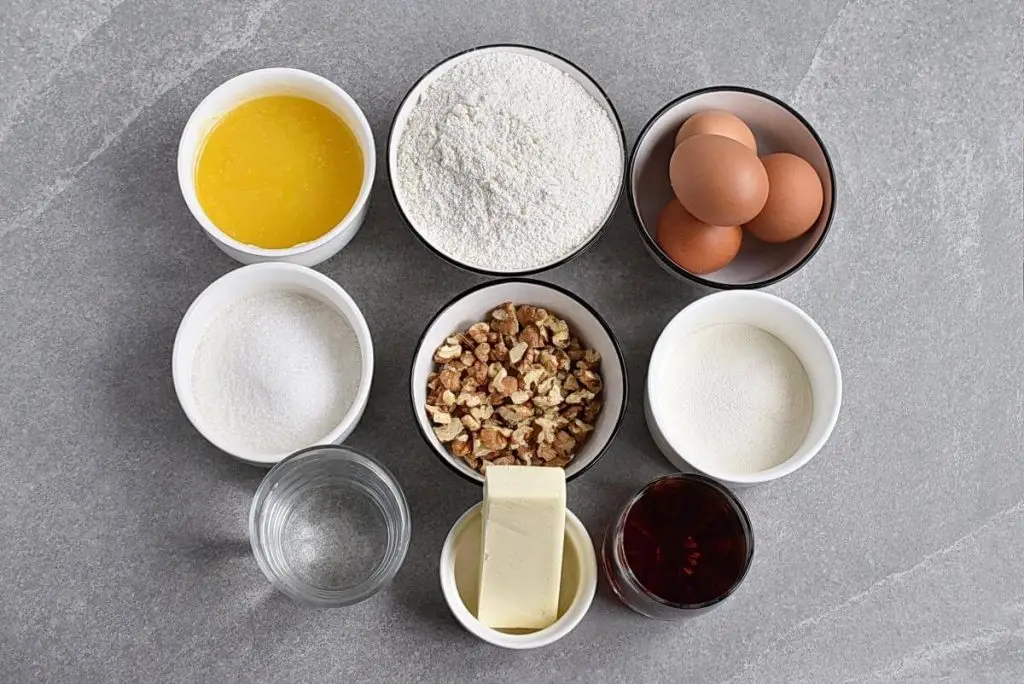 Ingredients for Best Rum Cake