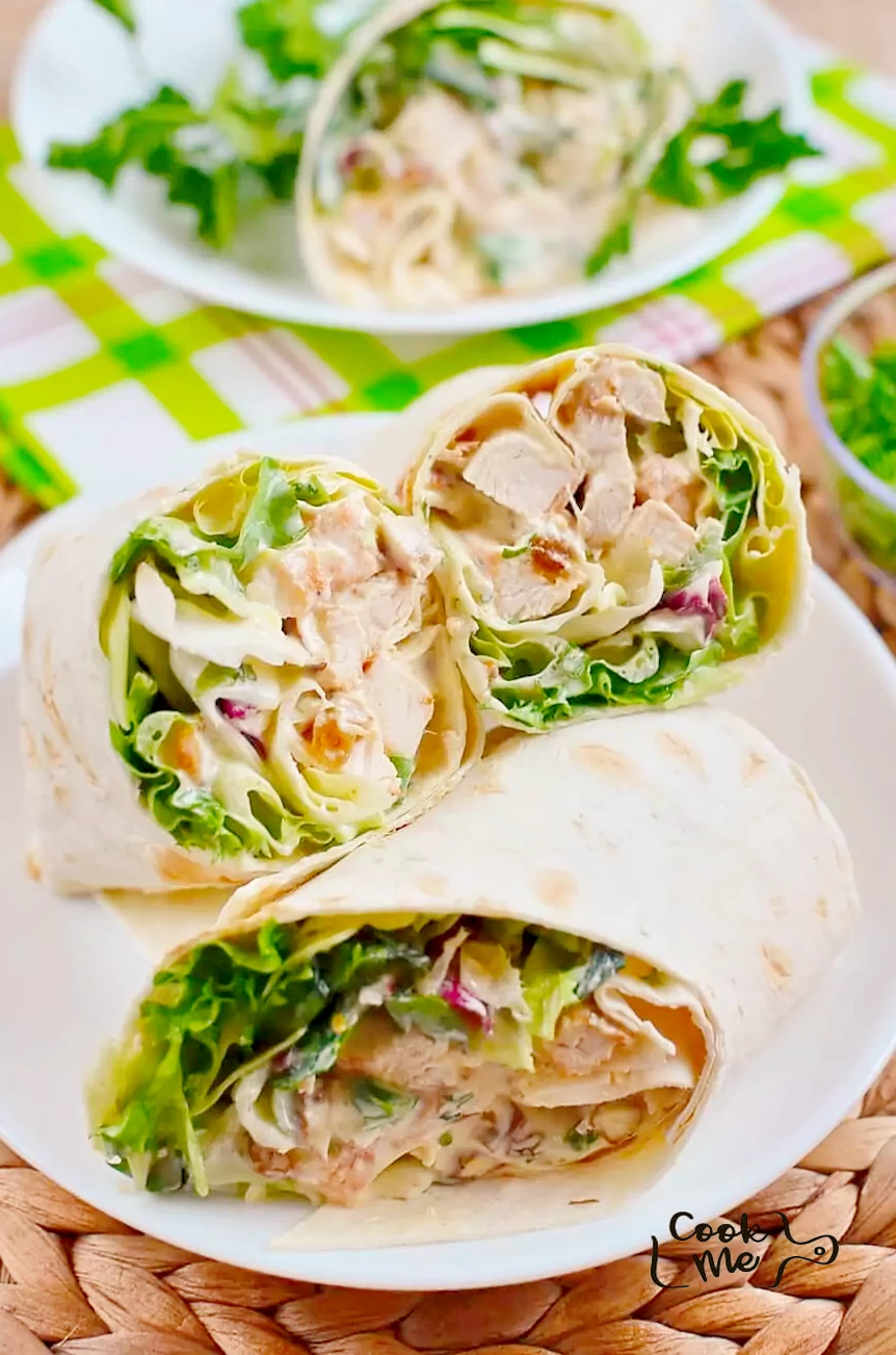 Coronation Chicken Salad Wraps Recipe - COOK.ME