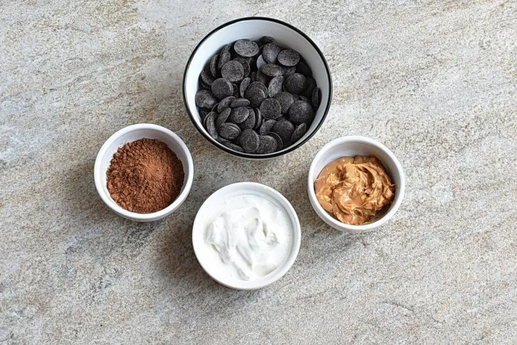 Ingredients for Creamy Dark Chocolate Truffles