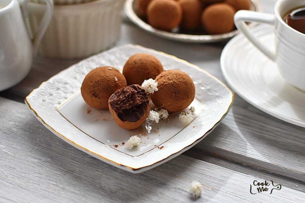 Creamy Dark Chocolate Truffles Recipe Cook.me Recipes