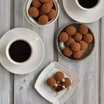 How to serve Creamy Dark Chocolate Truffles