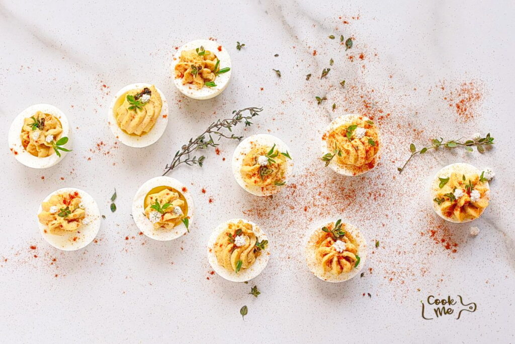How to serve Deviled Eggs with Thyme and Dill
