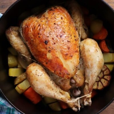 Dutch Oven Whole Roast Chicken Recipe - Cook.me Recipes