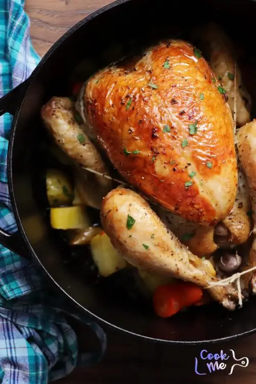 Dutch Oven Whole Roast Chicken
