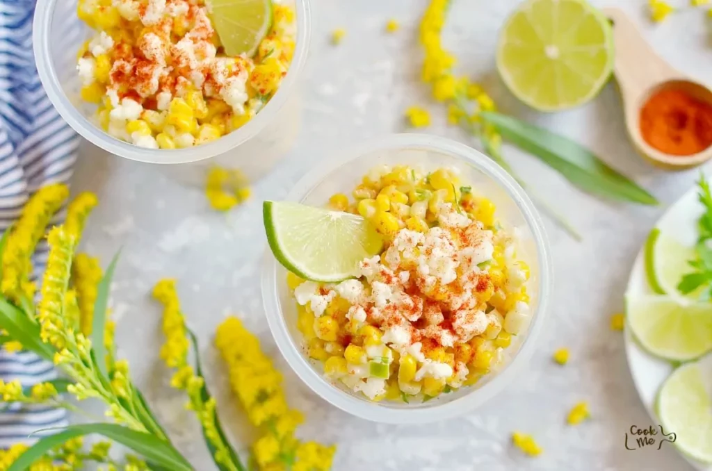 How to serve Esquites (Mexican Street Corn Cups)
