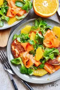 Halloumi, Carrot & Orange Salad