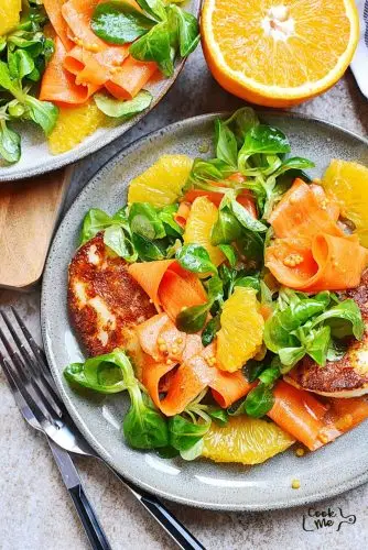 Halloumi, Carrot & Orange Salad