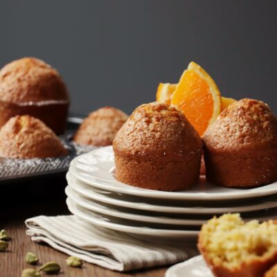Orange Cardamom Muffins Recipe-Easy Orange Cardamom Muffins-30 Minute Orange Cardamom Muffins-Quick Orange Muffins