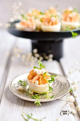 Pink Deviled Eggs