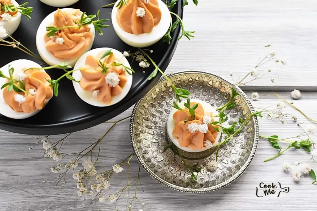 Pink Deviled Eggs
