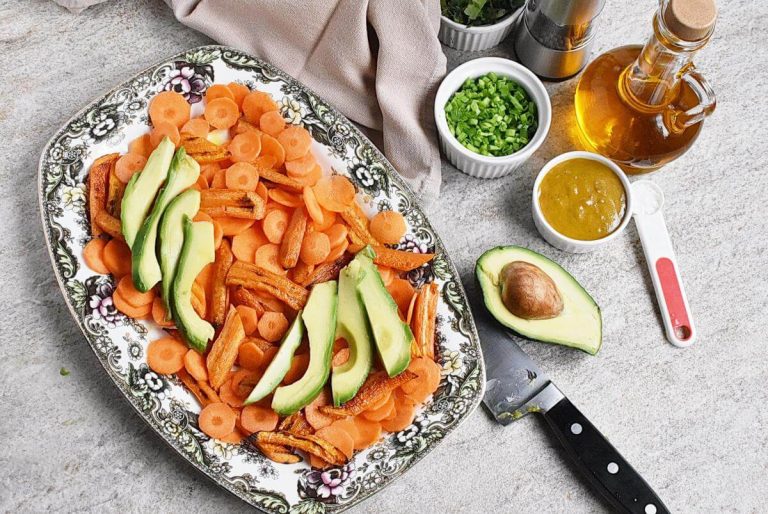 Step 7 - Roasted & Raw Carrot Salad with Avocado