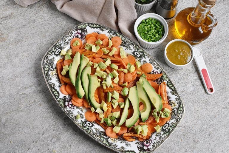 Step 8 - Roasted & Raw Carrot Salad with Avocado