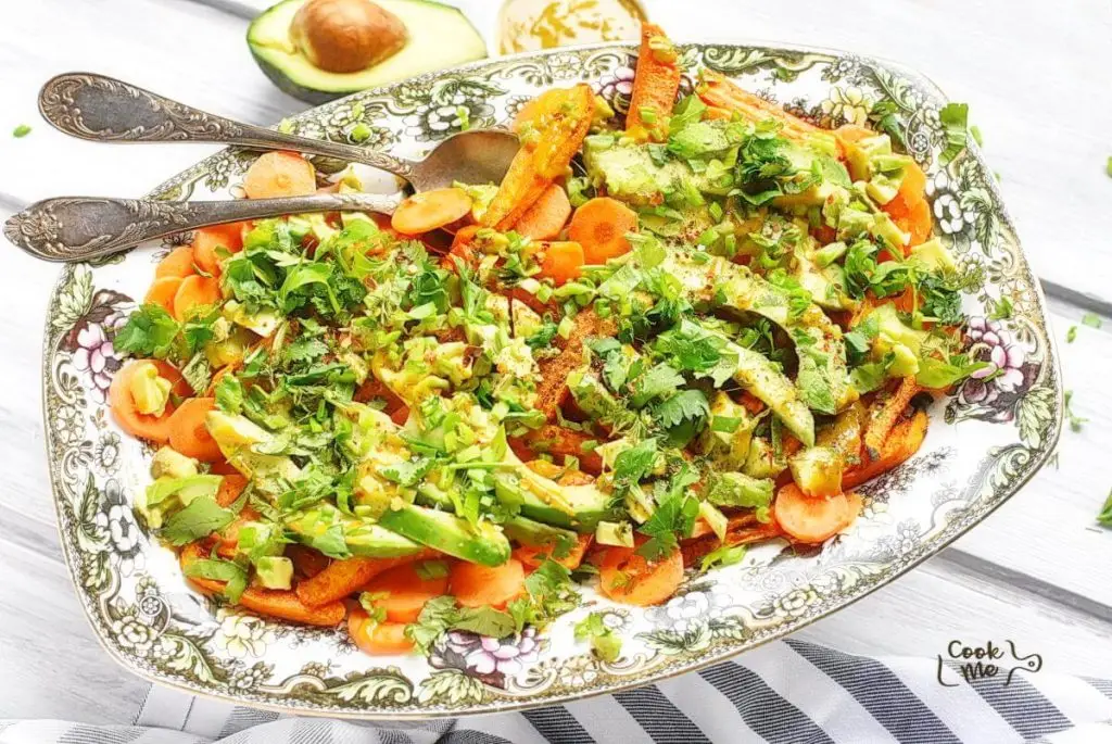 Roasted & Raw Carrot Salad with Avocado
