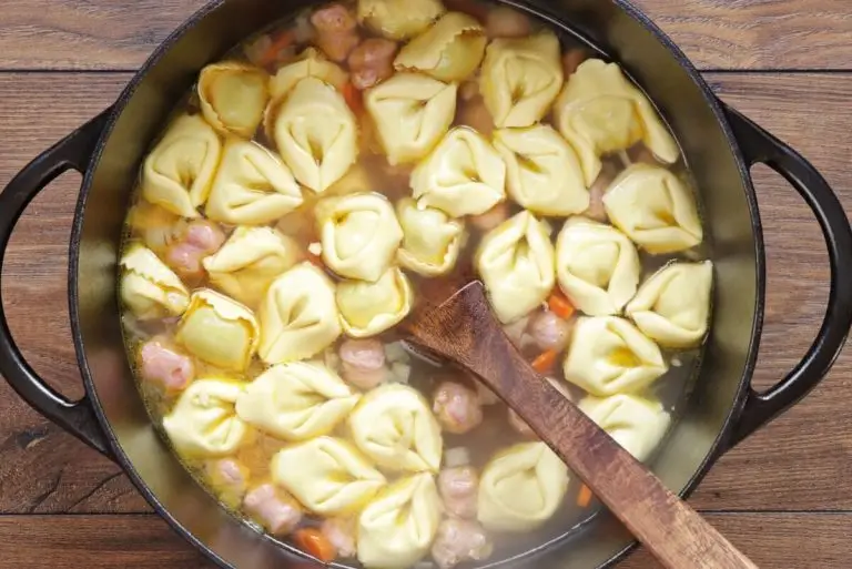 Step 3 - Sausage Tortellini Soup