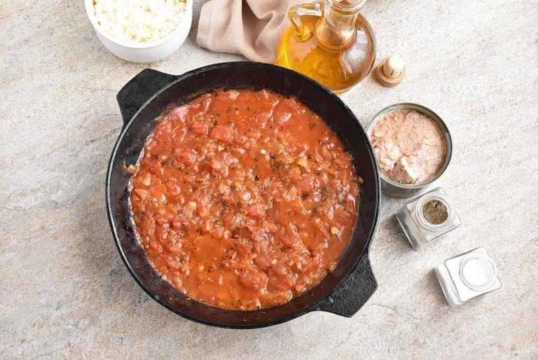 Step 4 - Tuna Pasta Bake