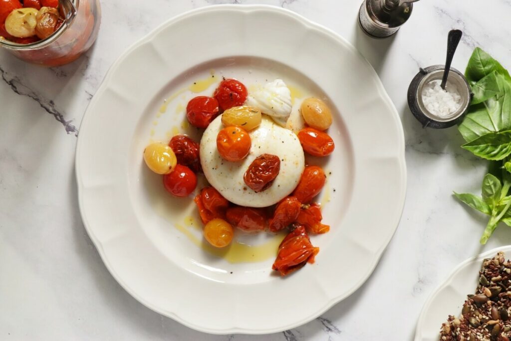 Burrata with Roasted Cherry Tomatoes recipe - step 2