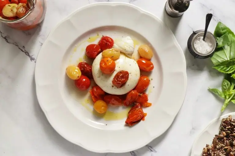 Step 2 - Burrata with Roasted Cherry Tomatoes