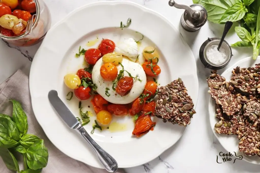 Burrata with Roasted Cherry Tomatoes