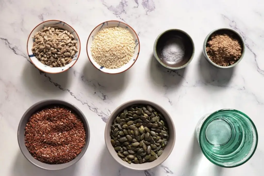Ingredients for Healthy Crackers