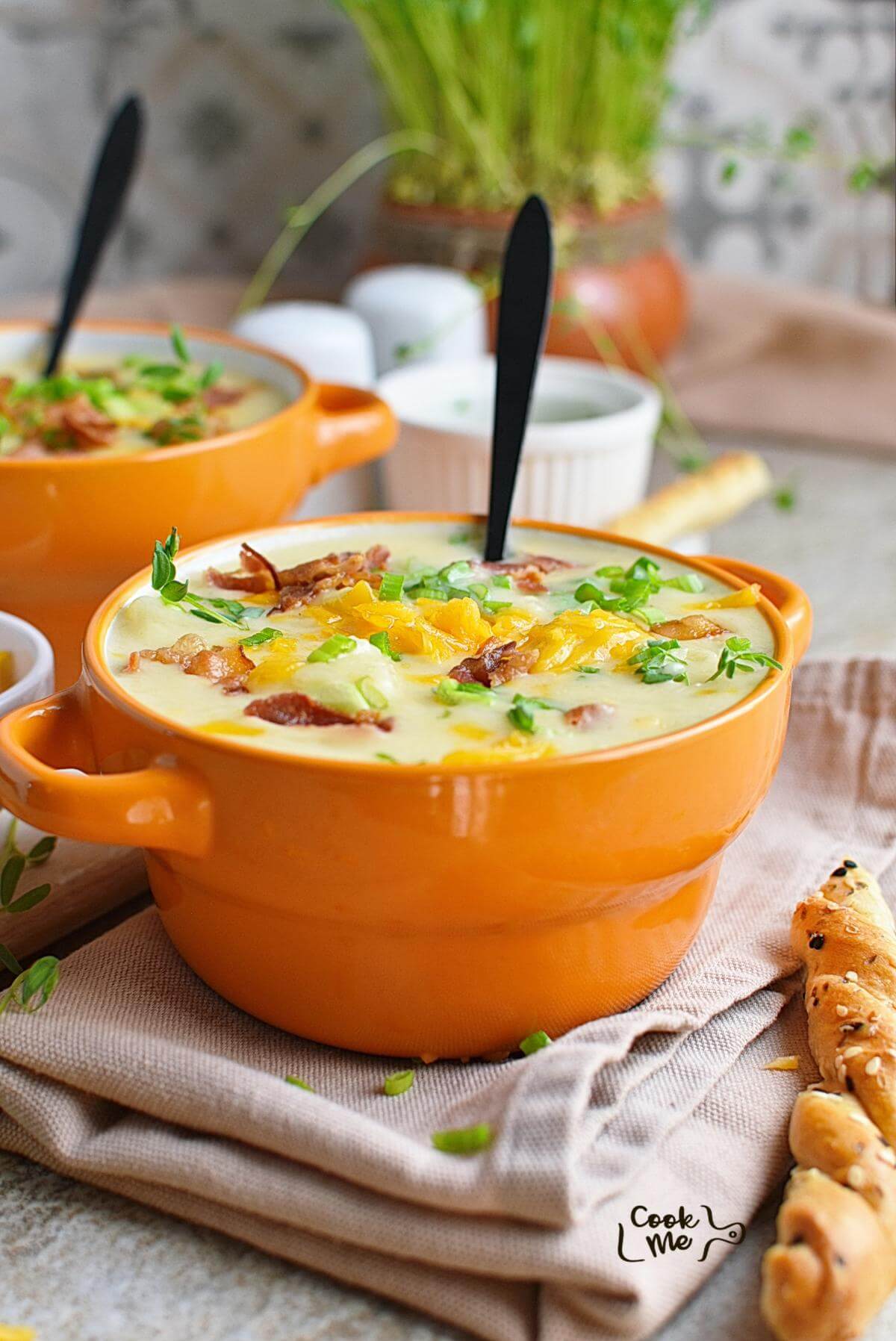 Instant Pot Loaded Potato Soup Recipe - Easy Step-by-Step Guide | COOK.ME