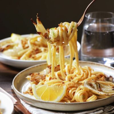 Pasta with Roasted Fennel Recipe-Roasted Fennel Pasta with Pangrattato-Roasted Fennel Pasta with Lemon