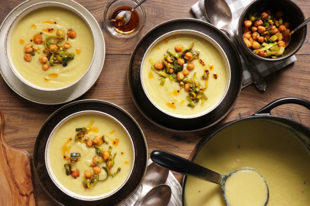 How to serve Potato Leek Soup