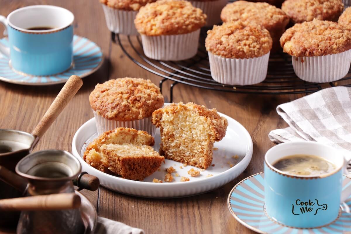 Sour Cream Coffee Cake Muffins Recipe-Coffee Cake Muffins with Streusel-Coffee Cake Muffins-Quick Coffee Cake Muffins