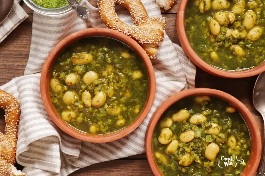 Spinach, Lentil and Butter Bean Soup