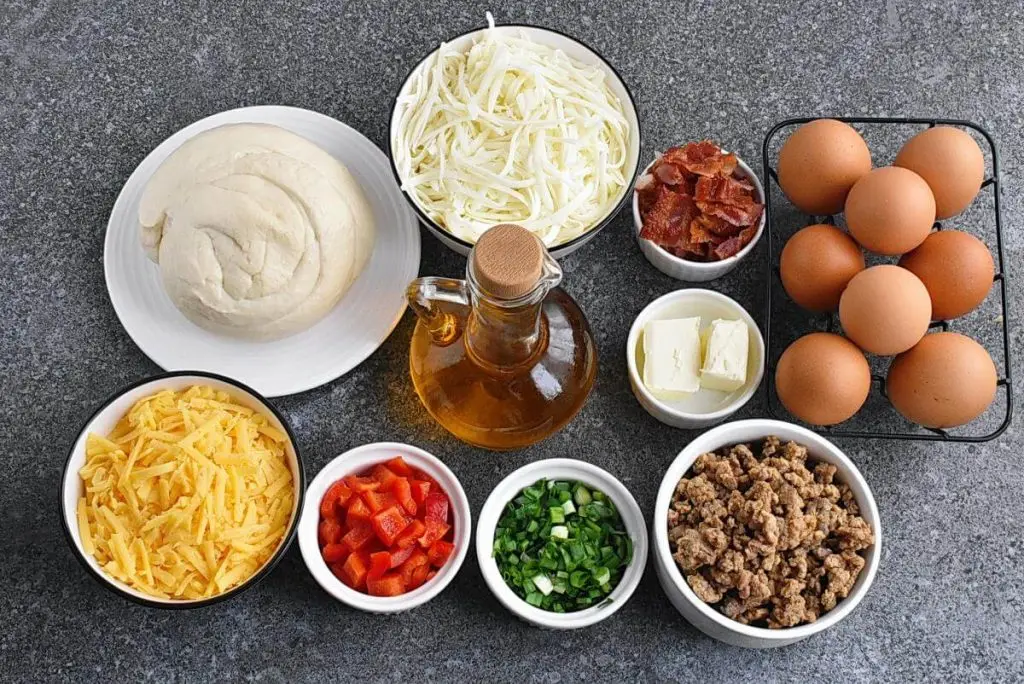 Ingredients for The Best Breakfast Pizza