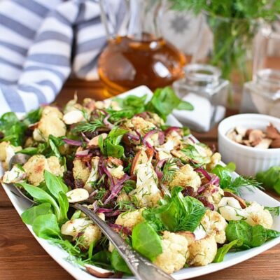 Warm Cauliflower Salad Recipes– Homemade Warm Cauliflower Salad – Easy Warm Cauliflower Salad