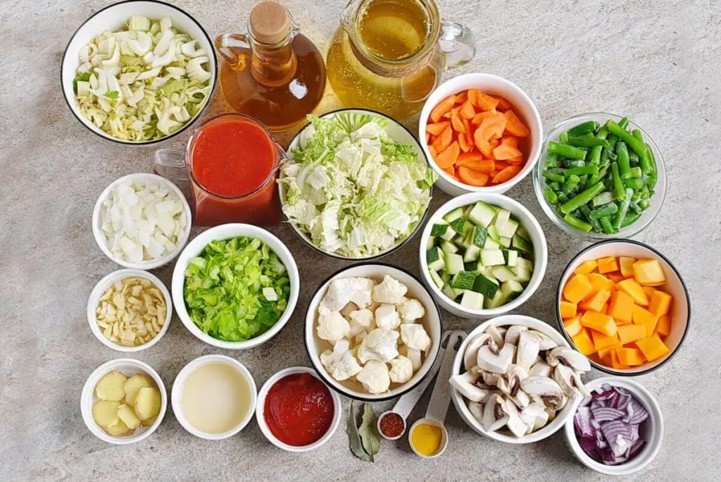 Ingredients for Weight Loss Soup