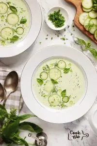 Cold Cucumber Soup Recipe-5 Minute Cold Cucumber Soup-Cold Cucumber Soup with Yogurt and Dill-Chilled Cucumber Soup