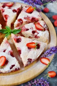 Crustless Fresh Strawberry Pie